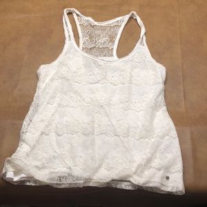 White Lace Tank Top